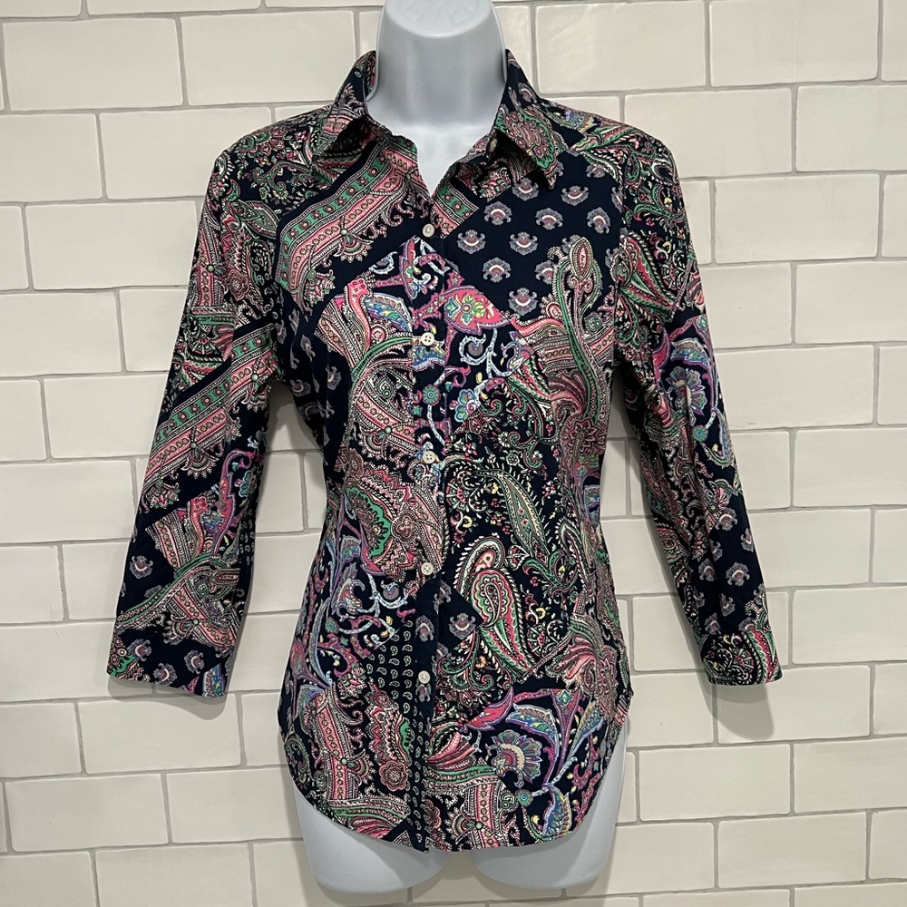 Vintage LAUREN Ralph Lauren Paisley Print Shirt